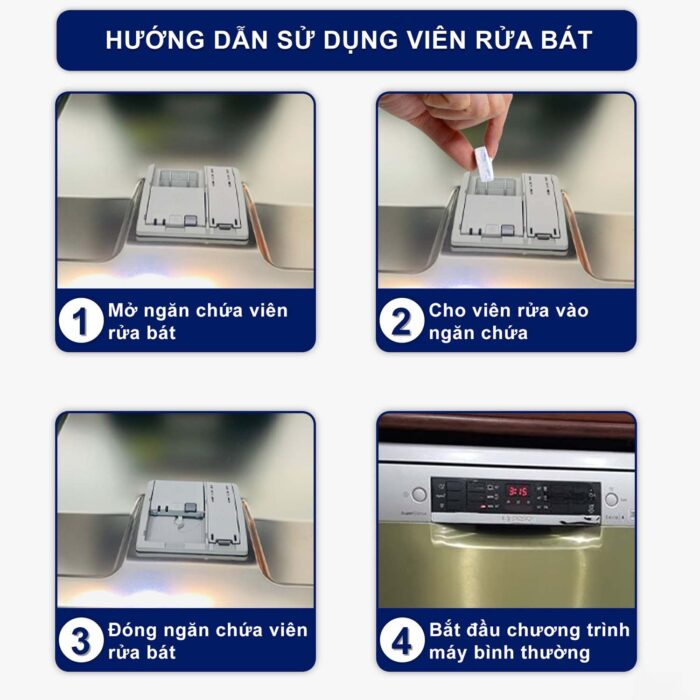 Viên rửa bát Finish Classic hộp 90 viên hương chanh - Ảnh 5