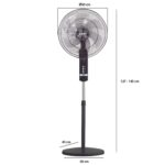 Quạt cây RAPIDO RWF-20AHD đen - Ảnh 2