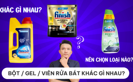 Home Megamarket 186 Nên dùng bột, gel hay viên rửa bát Finish