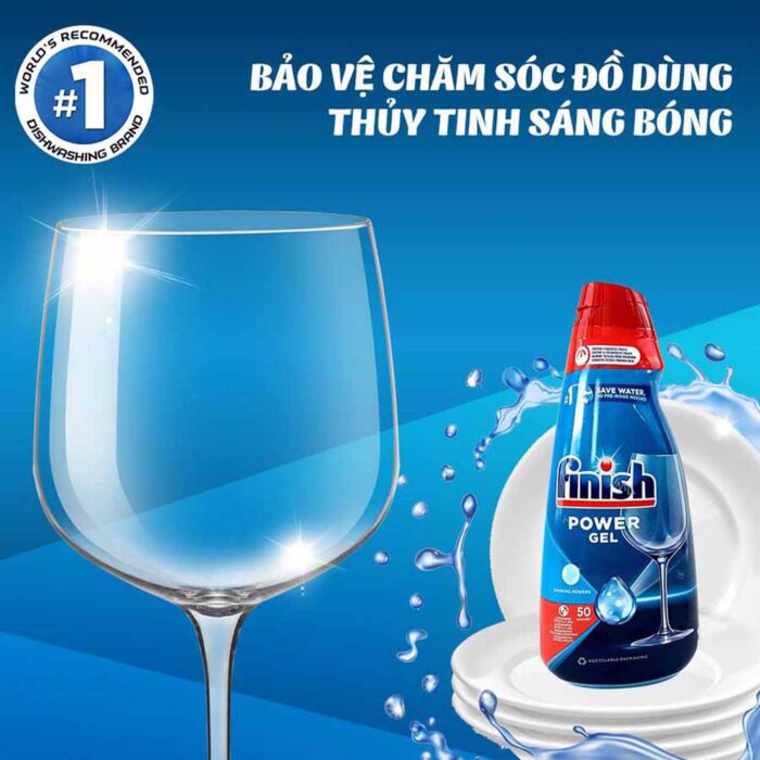 Gel rửa bát Finish Power All in 1 chai 1000ml - Ảnh 4