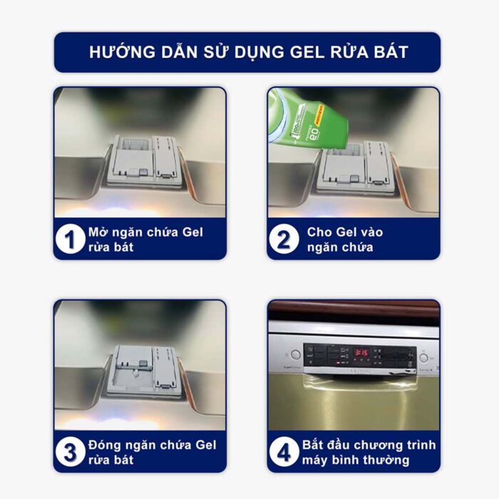 Gel rửa bát Finish Power All in 1 Max chai 700ml hương chanh - Ảnh 6