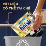 Viên rửa bát Finish Ultimate Plus All In 1 túi 33 viên hương chanh - Ảnh 9