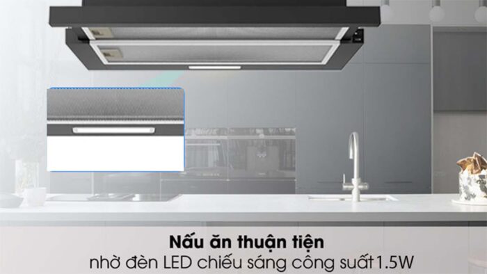 Máy hút mùi MIDEA MH60L03EM214BB-VN 60cm âm tủ - Ảnh 5