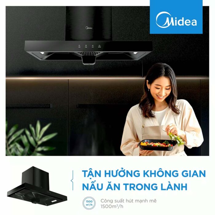 Máy hút mùi MIDEA MH90B81ET21BG-VN 90cm chữ T - Ảnh 3