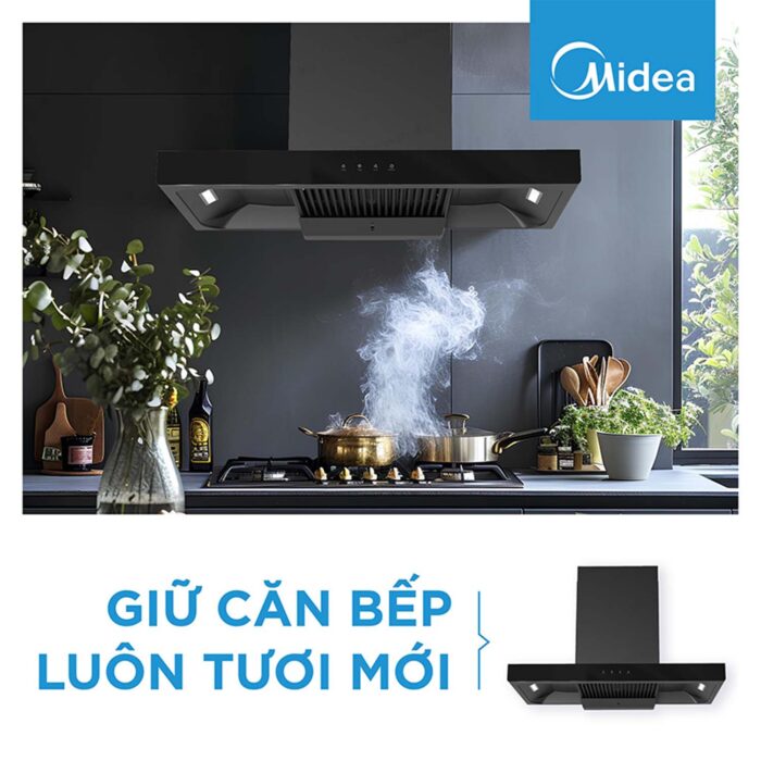 Máy hút mùi MIDEA MH90B82ET21BG-VN 90cm chữ T - Ảnh 4