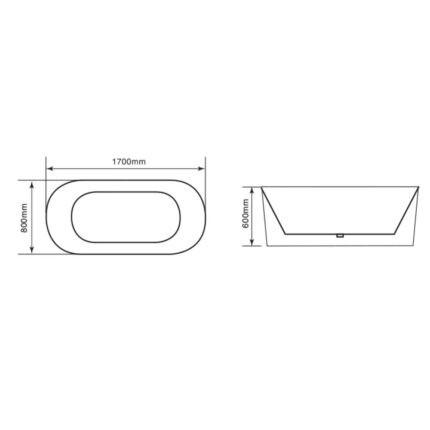 bản vẽ kích thước Bồn tắm GUCEN G-BT004 lập thể