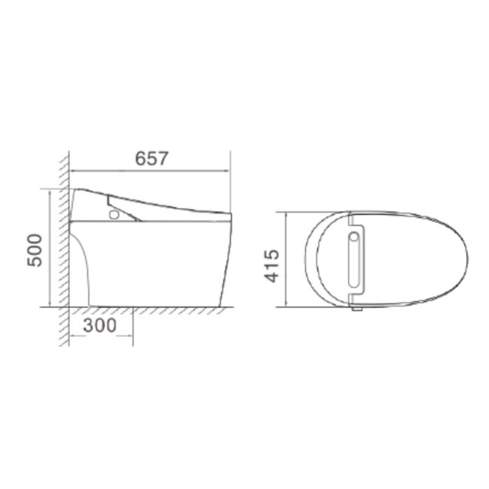 Bồn cầu thông minh GUCEN G-BSE001 - Ảnh 2
