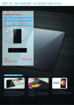 thông số kỹ thuật Bếp từ đôi MIDEA MC-ID3523P domino