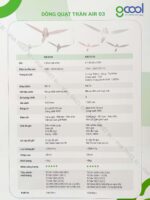 Quạt trần GCOOL AIR 03 RL 3 cánh - Ảnh 4