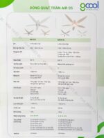 Quạt trần GCOOL AIR 05 R 5 cánh - Ảnh 5