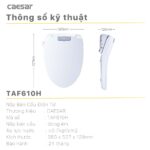 Nắp bồn cầu thông minh CAESAR TAF610H - Ảnh 2