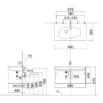 Chậu lavabo đặt bàn CAESAR LF5368 - Ảnh 3