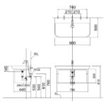 Chậu lavabo đặt bàn CAESAR LF5376 - Ảnh 3