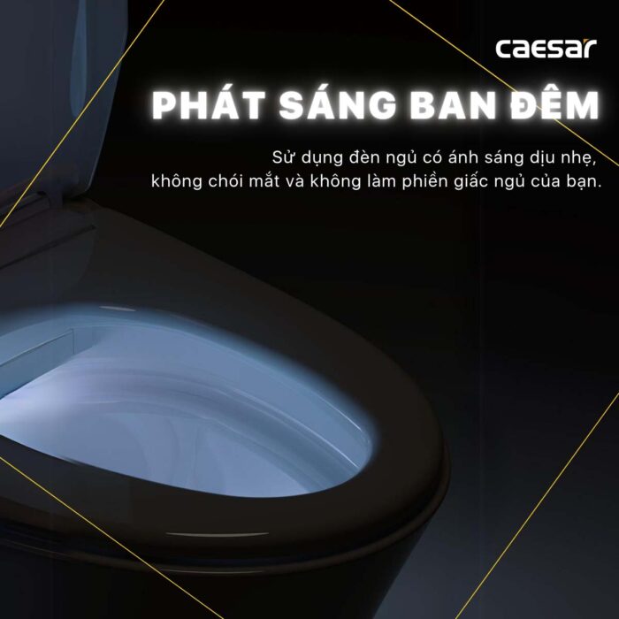 Bồn cầu thông minh CAESAR C1353F TAF610H nắp điện tử - Ảnh 13