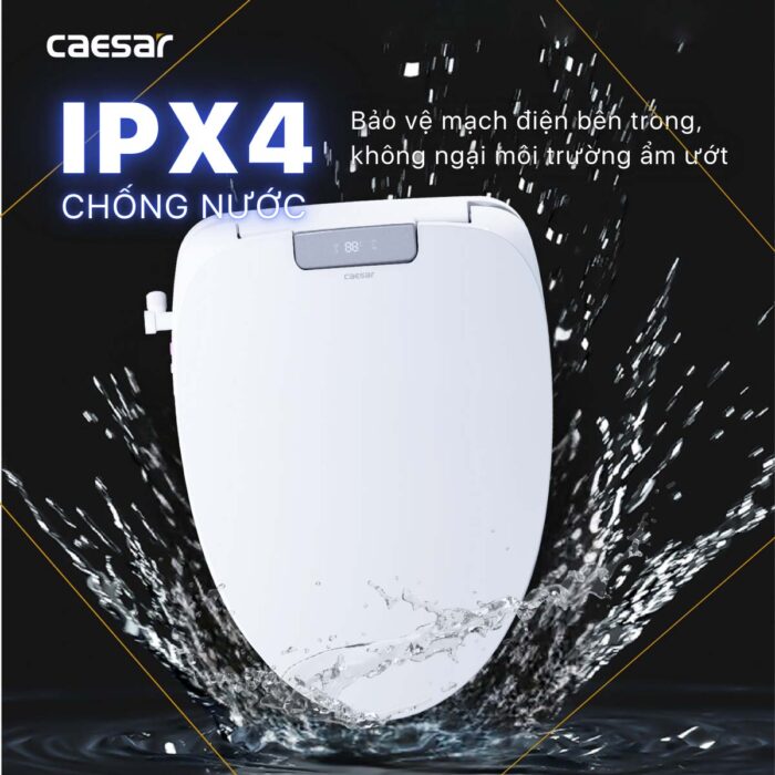 Bồn cầu thông minh CAESAR C1353F TAF610H nắp điện tử - Ảnh 10