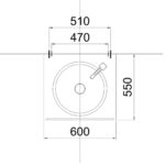 Chậu lavabo đặt bàn CAESAR LF5038 - Ảnh 3