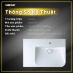 Chậu lavabo đặt bàn CAESAR LF5374 - Ảnh 3