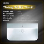 Chậu lavabo đặt bàn CAESAR LF5376 - Ảnh 2