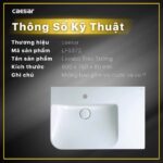 Chậu lavabo đặt bàn CAESAR LF5372 - Ảnh 3