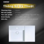 Chậu lavabo đặt bàn CAESAR LF5382 - Ảnh 2