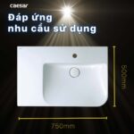 Chậu lavabo đặt bàn CAESAR LF5374 - Ảnh 13
