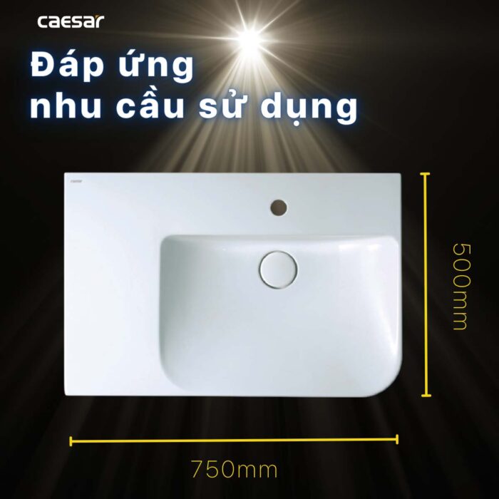 Chậu lavabo đặt bàn CAESAR LF5374 - Ảnh 13