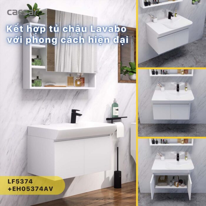 Chậu lavabo đặt bàn CAESAR LF5374 - Ảnh 7