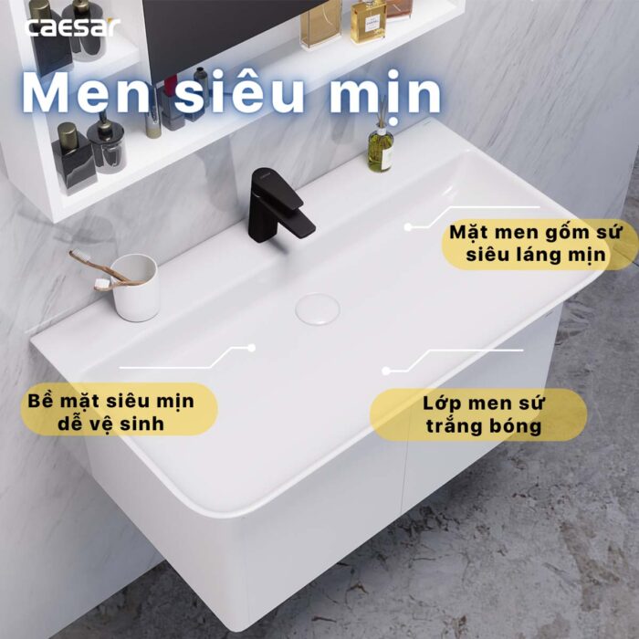 Chậu lavabo đặt bàn CAESAR LF5376 - Ảnh 11