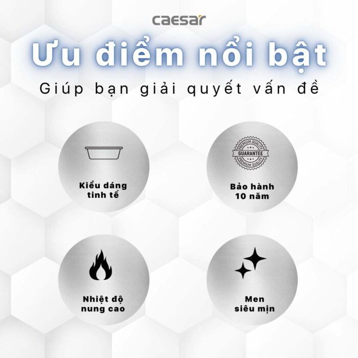 Chậu lavabo đặt bàn CAESAR LF5024 - Ảnh 8