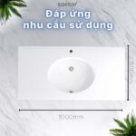 Chậu lavabo đặt bàn CAESAR LF5028 - Ảnh 13