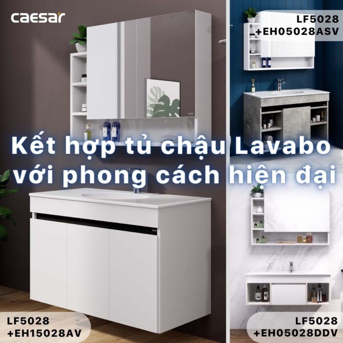 Chậu lavabo đặt bàn CAESAR LF5028 - Ảnh 6