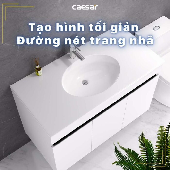 Chậu lavabo đặt bàn CAESAR LF5028 - Ảnh 9