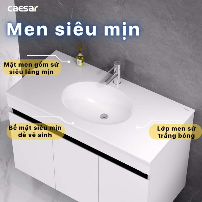 Chậu lavabo đặt bàn CAESAR LF5028 - Ảnh 10