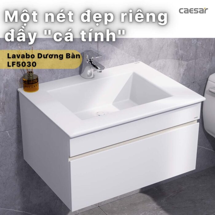 Chậu lavabo đặt bàn CAESAR LF5030 - Ảnh 13