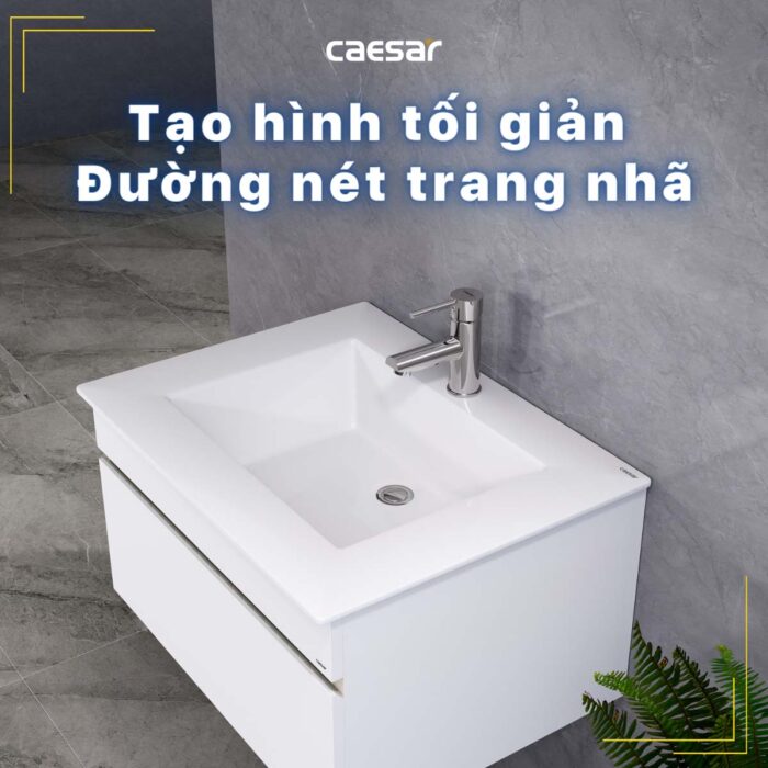 Chậu lavabo đặt bàn CAESAR LF5030 - Ảnh 8