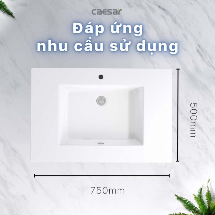 Chậu lavabo đặt bàn CAESAR LF5032 - Ảnh 13