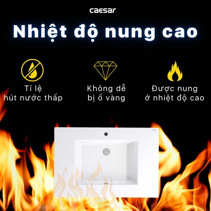 Chậu lavabo đặt bàn CAESAR LF5032 - Ảnh 12