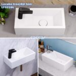 Chậu lavabo đặt bàn CAESAR LF5239L treo tường - Ảnh 14