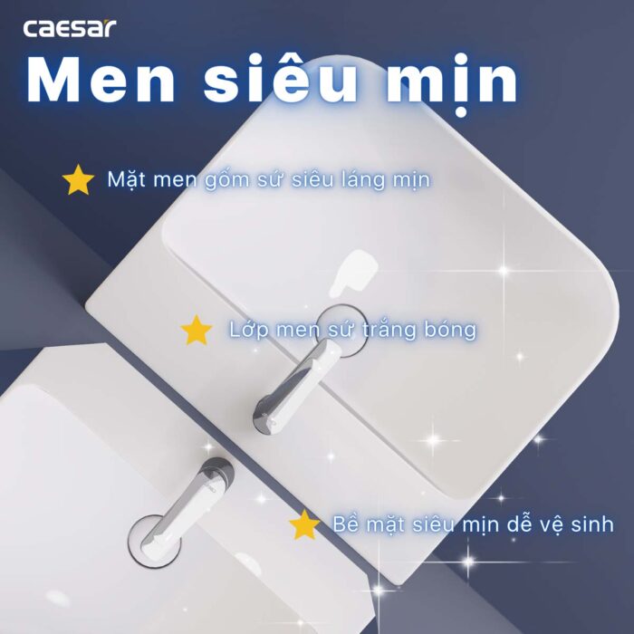 Chậu lavabo đặt bàn CAESAR LF5370 - Ảnh 13