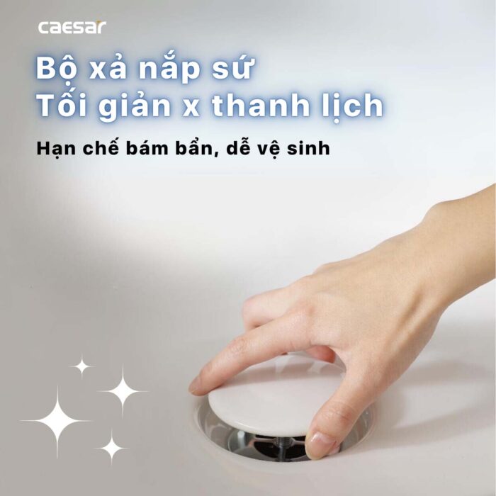 Chậu lavabo đặt bàn CAESAR LF5370 - Ảnh 6