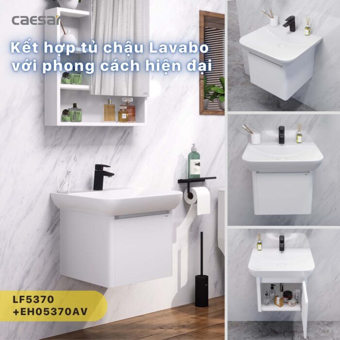 Chậu lavabo đặt bàn CAESAR LF5370 - Ảnh 7