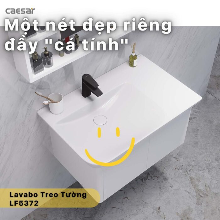 Chậu lavabo đặt bàn CAESAR LF5372 - Ảnh 4