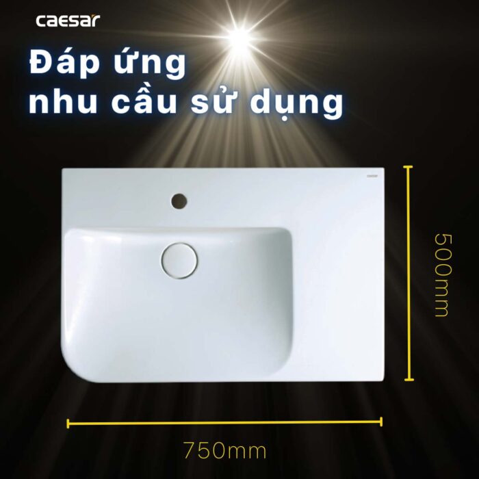 Chậu lavabo đặt bàn CAESAR LF5372 - Ảnh 14