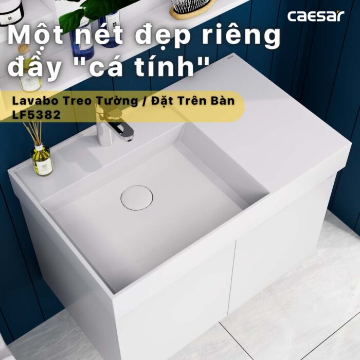 Chậu lavabo đặt bàn CAESAR LF5382 - Ảnh 4