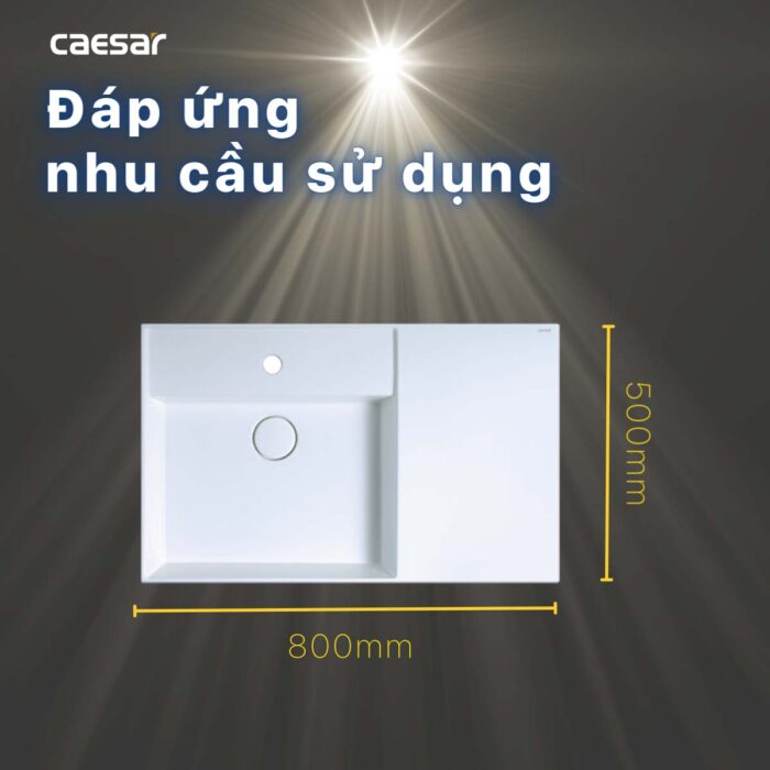 Chậu lavabo đặt bàn CAESAR LF5382 - Ảnh 13