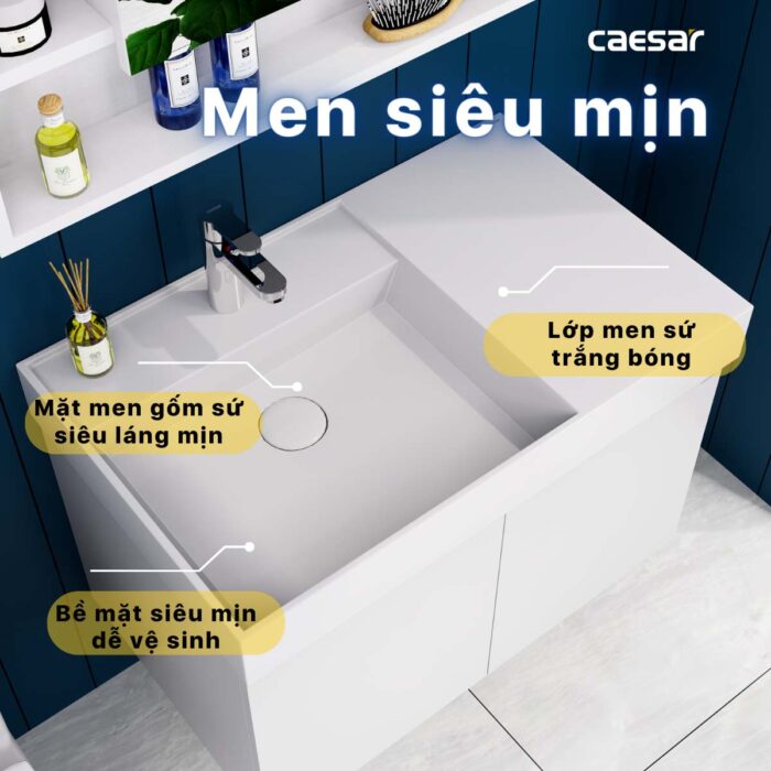 Chậu lavabo đặt bàn CAESAR LF5382 - Ảnh 10