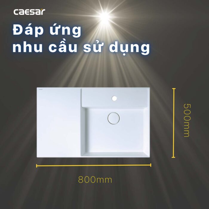 Chậu lavabo đặt bàn CAESAR LF5384 - Ảnh 13