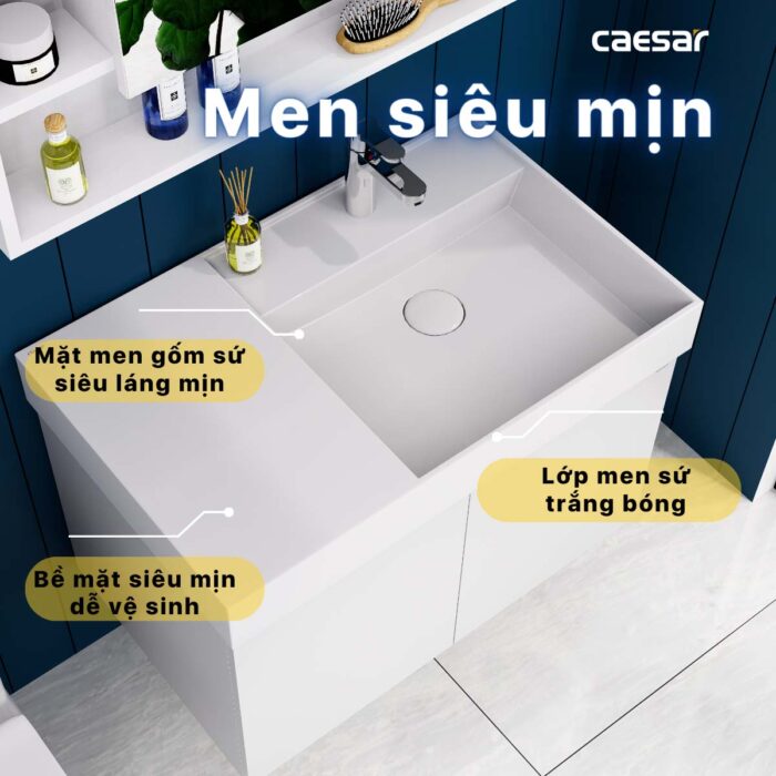 Chậu lavabo đặt bàn CAESAR LF5384 - Ảnh 10