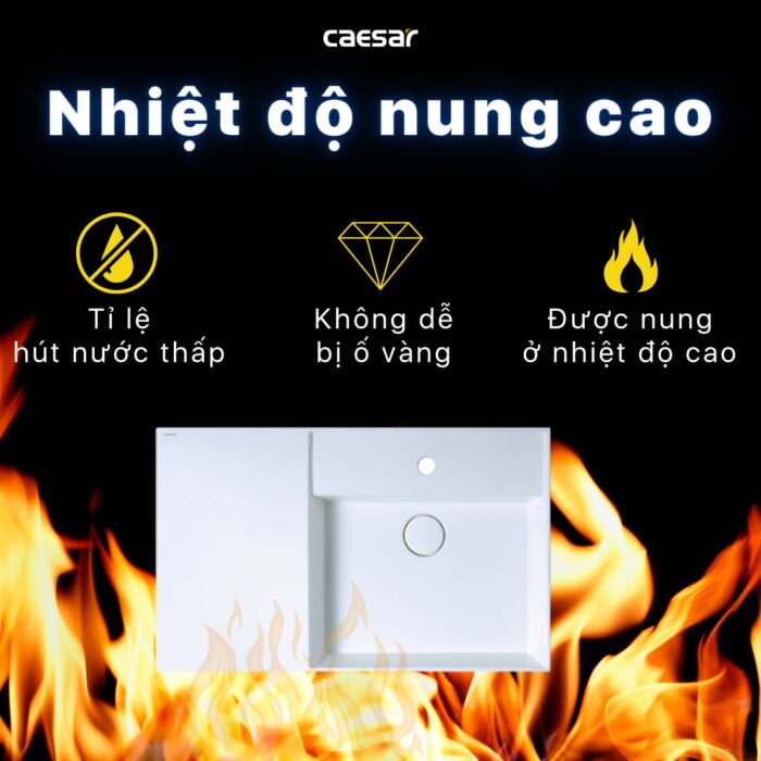 Chậu lavabo đặt bàn CAESAR LF5384 - Ảnh 12