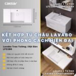 Chậu lavabo đặt bàn CAESAR LF5386 - Ảnh 6